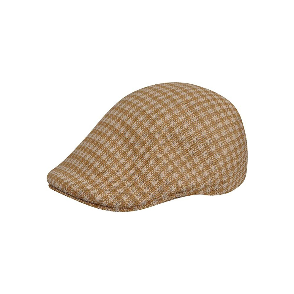 KANGOL Houndstooth 507 Tropic Ivy Cap K1327CO Summer Driving Hat Style - Tan - L