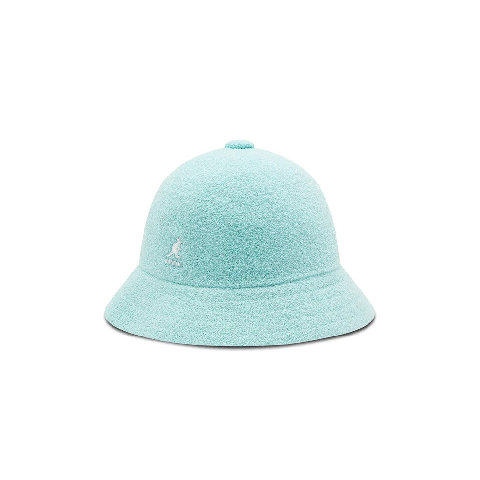 (S) Kangol Bermuda Casual Bucket Hat Terry Towelling Cap - Blue Tint