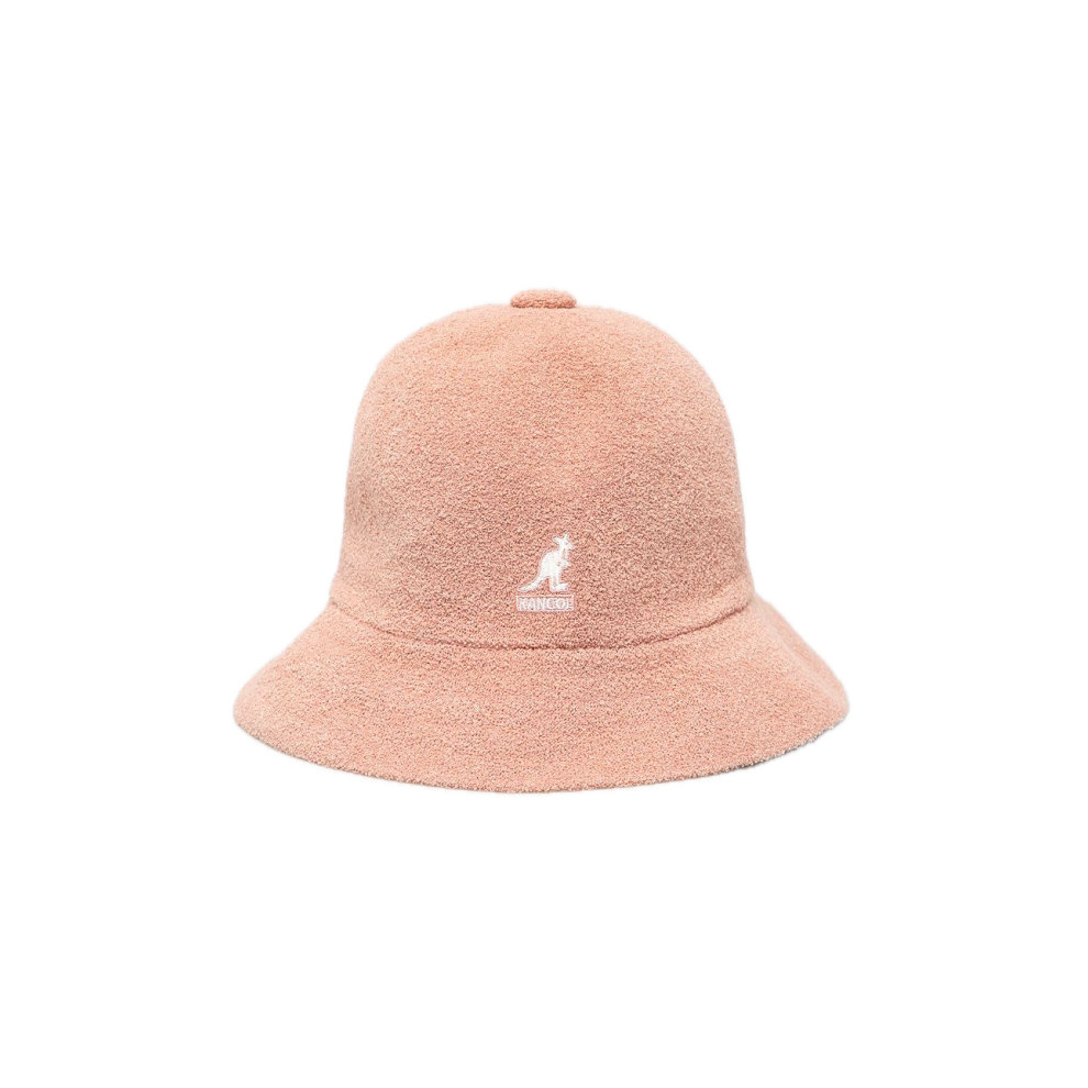 (S) Kangol Bermuda Casual Bucket Hat Terry Towelling Cap - Dusty Rose