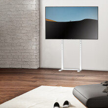 TV Floor Stand Height Adjustable Stable For 32-65 inch TV White