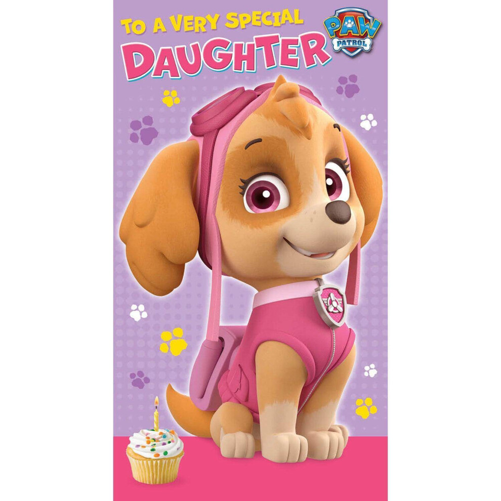 Paw Patrol Daughter Birthday Card