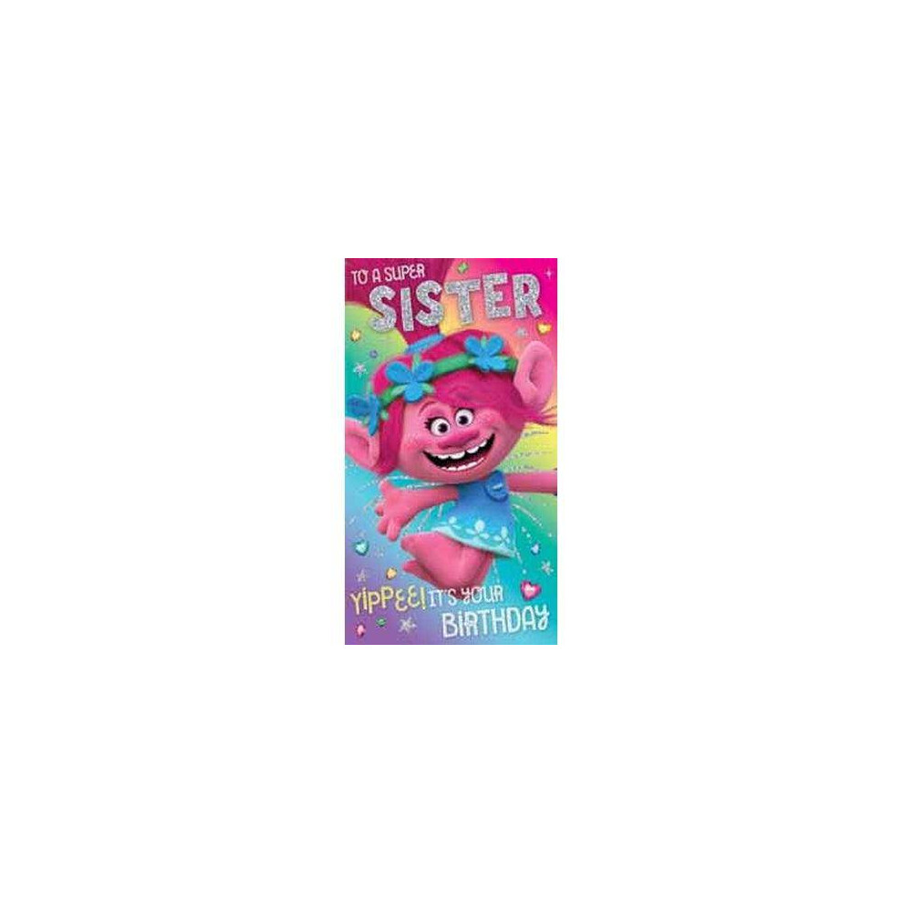 Trolls Sister Birthday Card