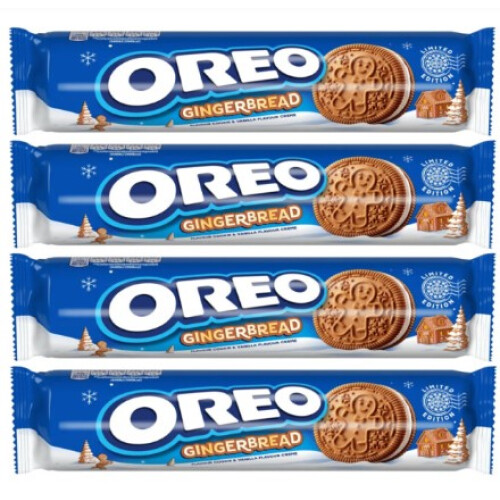 (Pack Of 2) OREO Gingerbread Cookie Sandwich Biscuits 154g 2