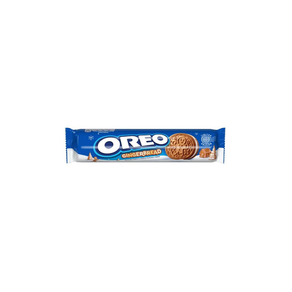 Kidzbuzz (Pack Of 12) Oreo Gingerbread Cookie Sandwich Biscuits 154G