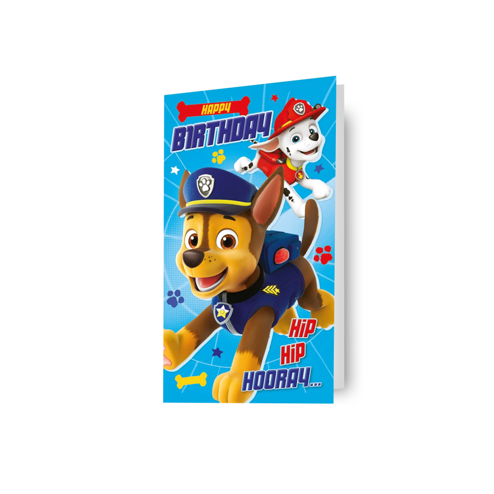 Paw Patrol Chase Birthday Card