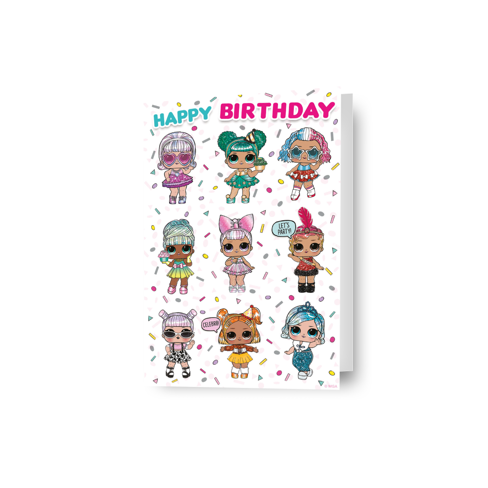 LOL Surprise Dolls 'Happy Birthday' Card