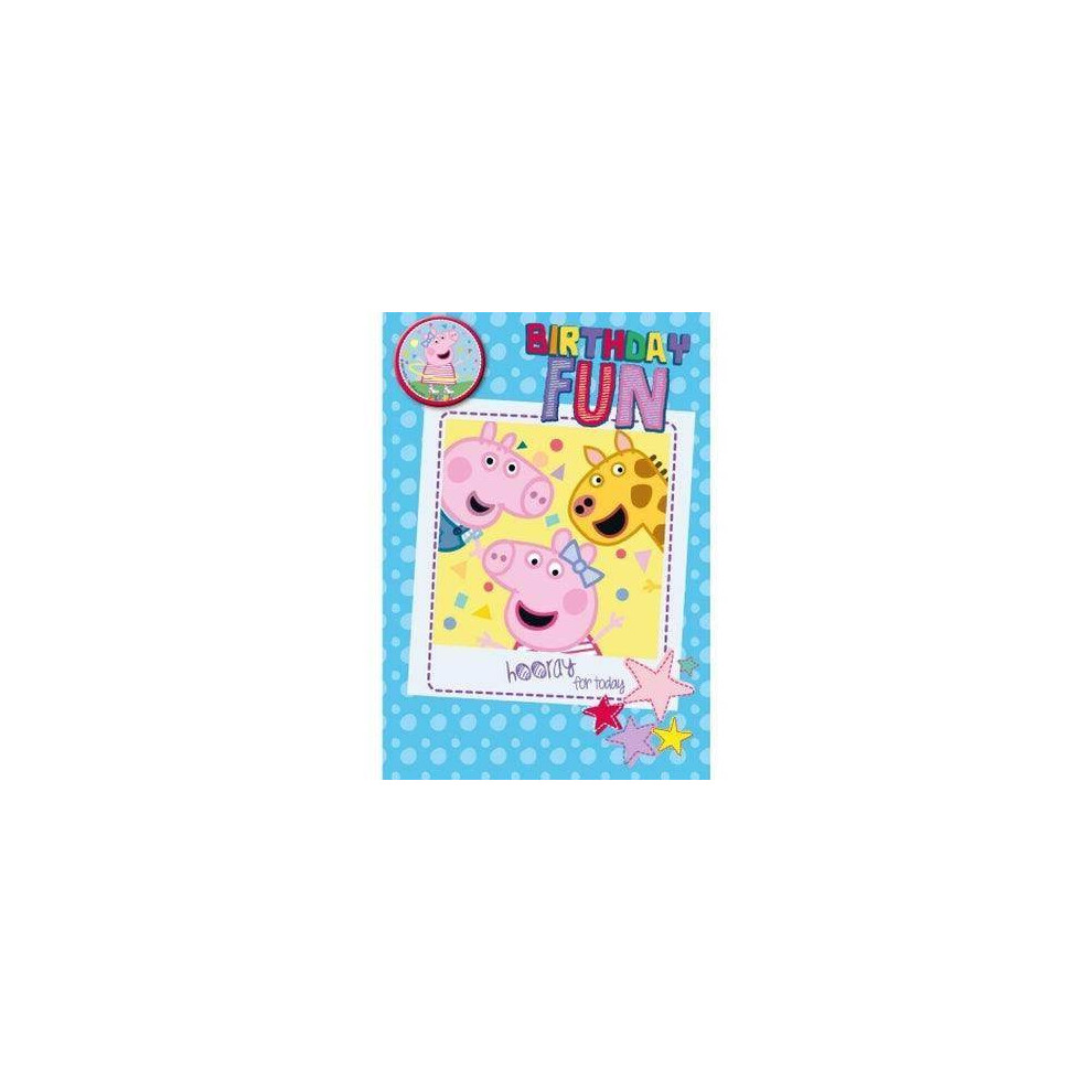 Peppa Pig Birthday Fun Card & Badge