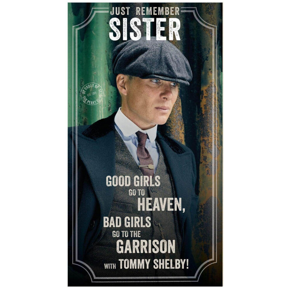 Peaky Blinders Sister Birthday Card