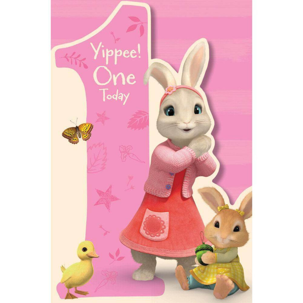 Peter Rabbit Age 1 Birthday Card