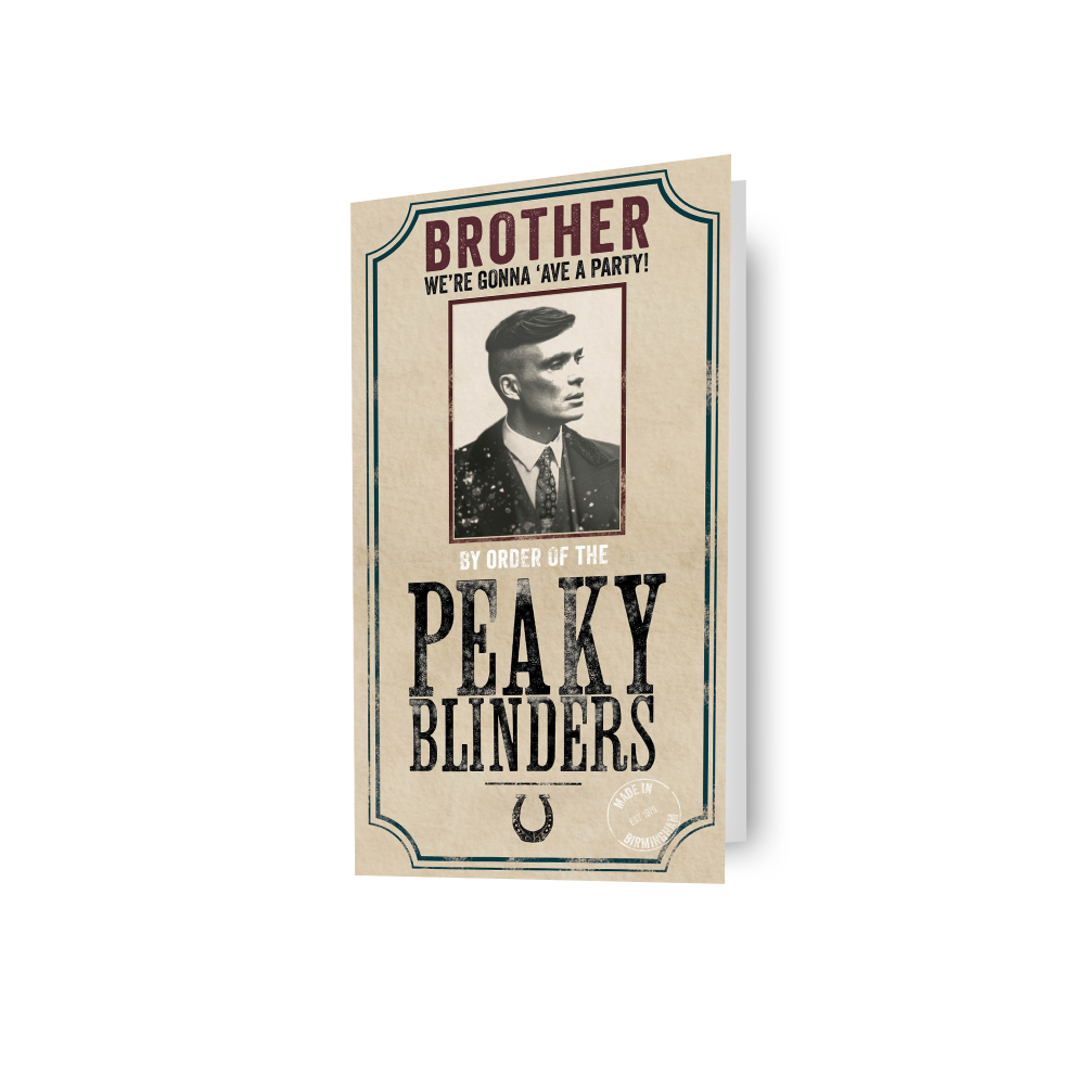 Peaky Blinders 'Brother' Birthday Card