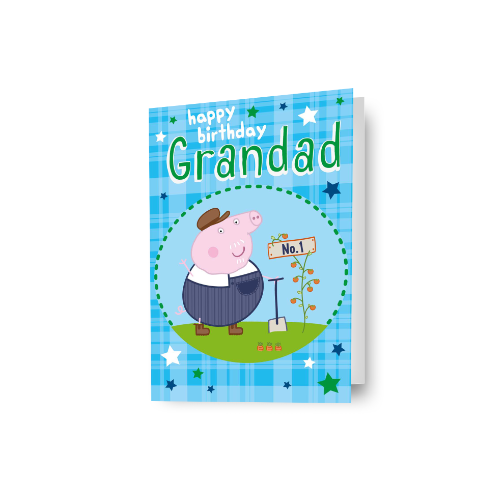 Peppa Pig Grandad Birthday Card