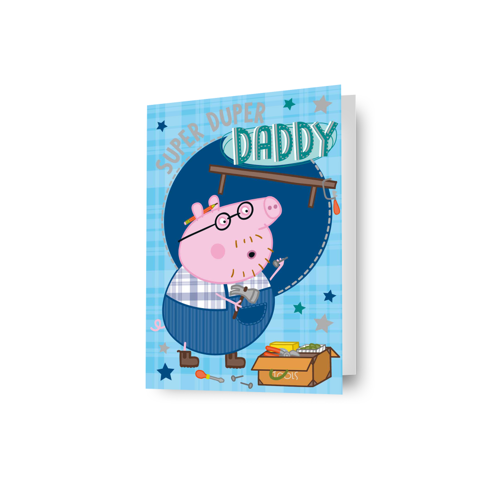 Peppa Pig 'Super Duper Daddy' Birthday Card