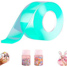(green, 1 pcs) Bubble Blowing Nano Tape Diy Craft Creative Bubble Blowing Double-sided Tape