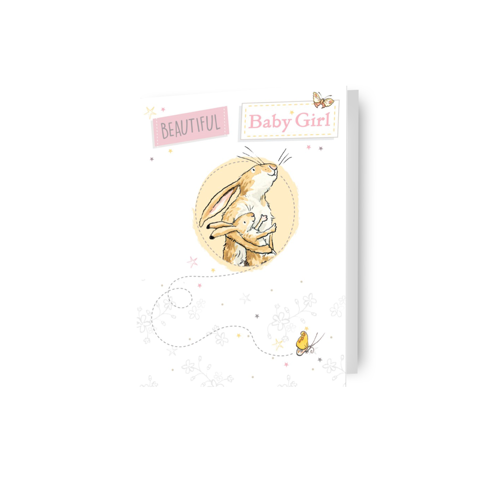 Guess How Much I Love You 'Baby Girl' New Baby Card