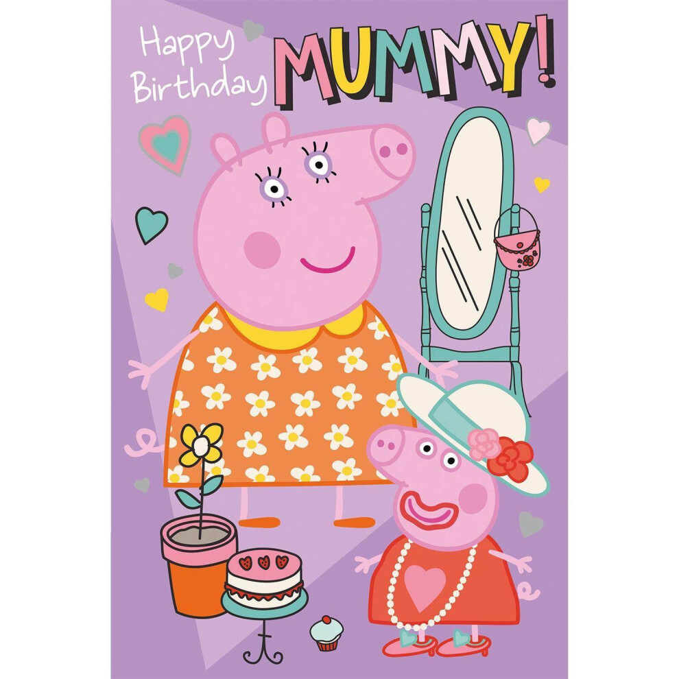 Peppa Pig Mummy Birthday Card, Happy Birthday Mummy