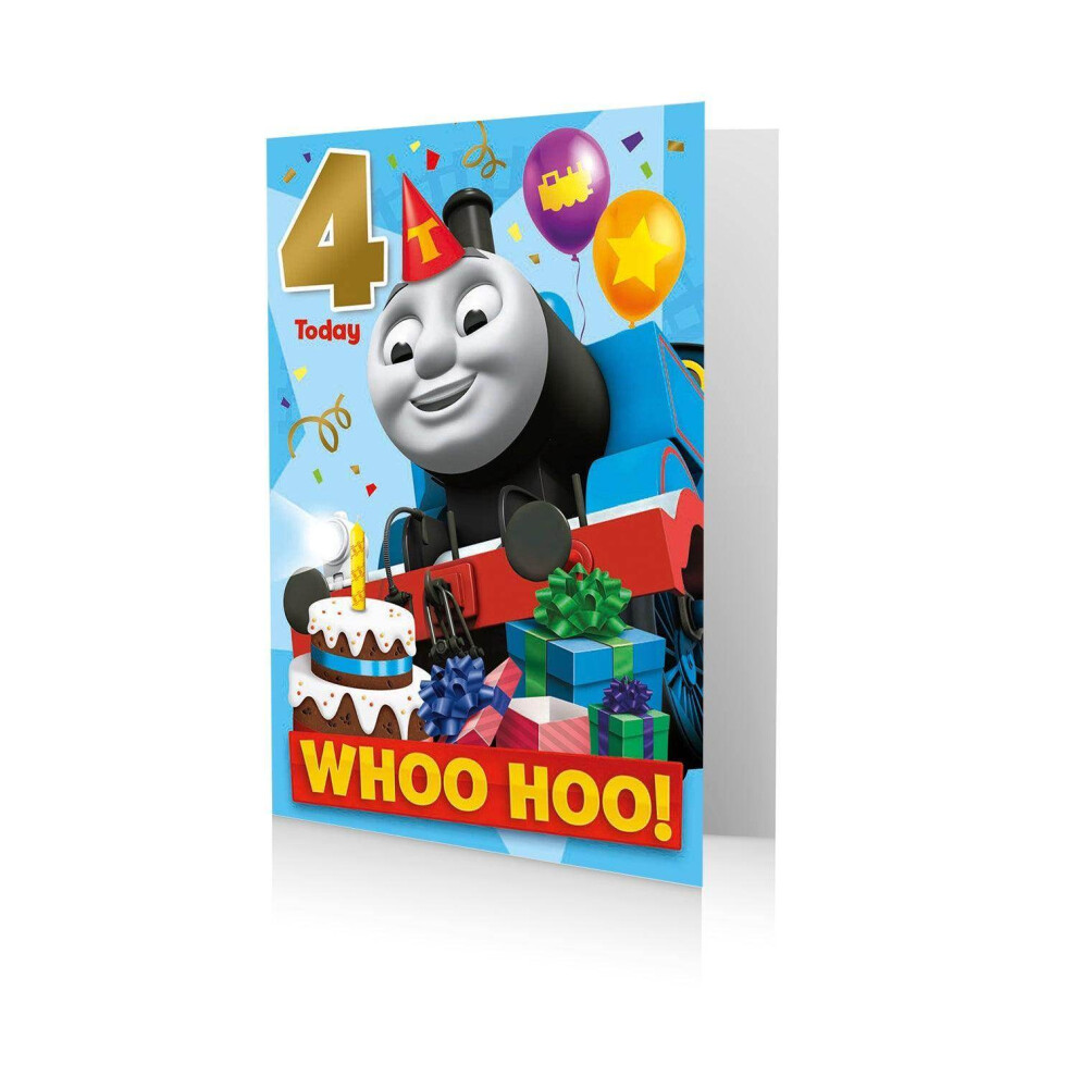 Thomas The Tank Engine Age 4 Birthday Card