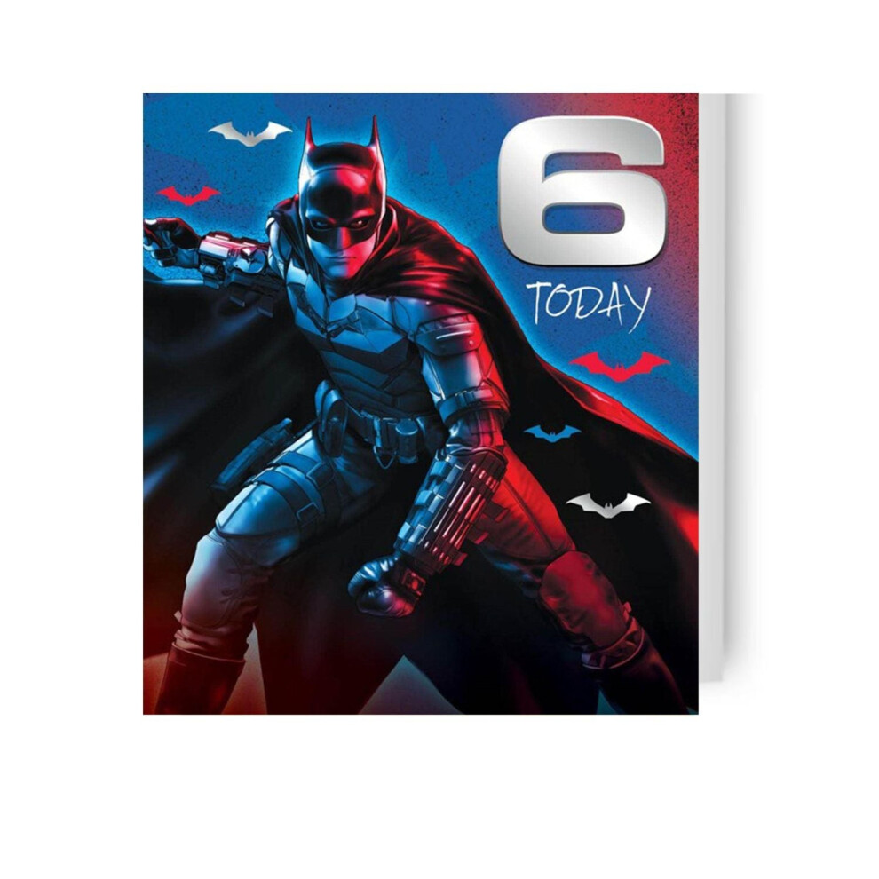 Dc Comics Batman Age 6 Birthday Card
