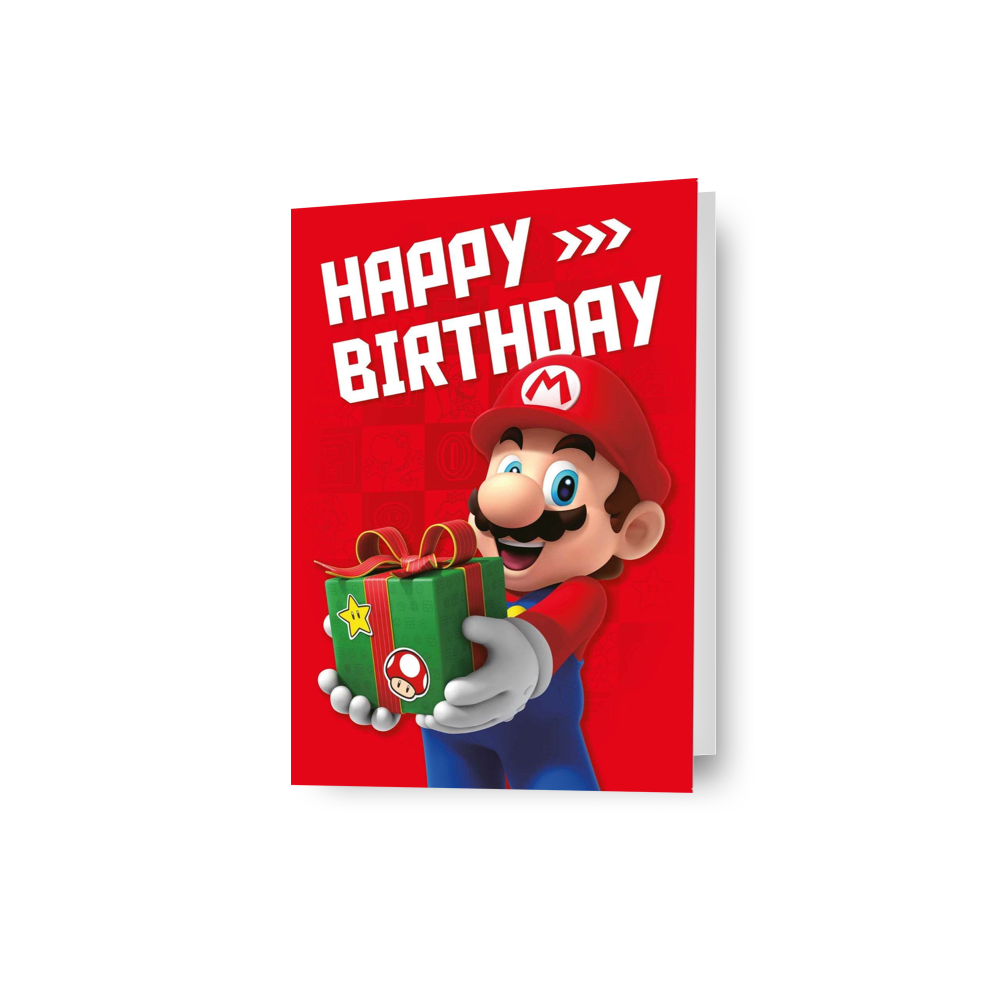 Super Mario 'Happy Birthday' Card