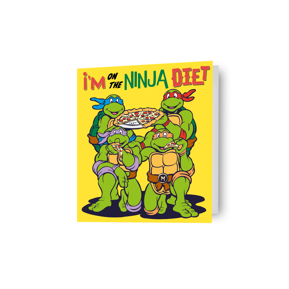 Teenage Mutant Ninja Turtles 'Ninja Diet' Birthday Card