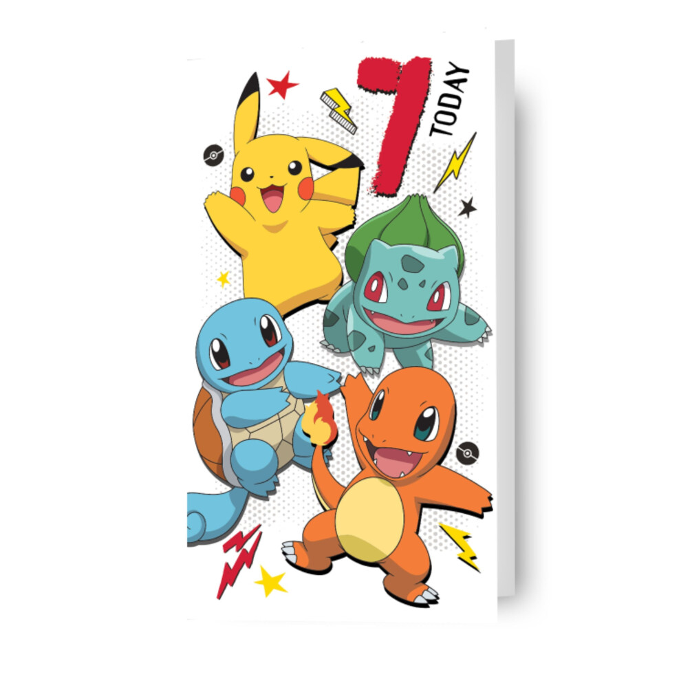 Pokemon Birthday Card, Age 7