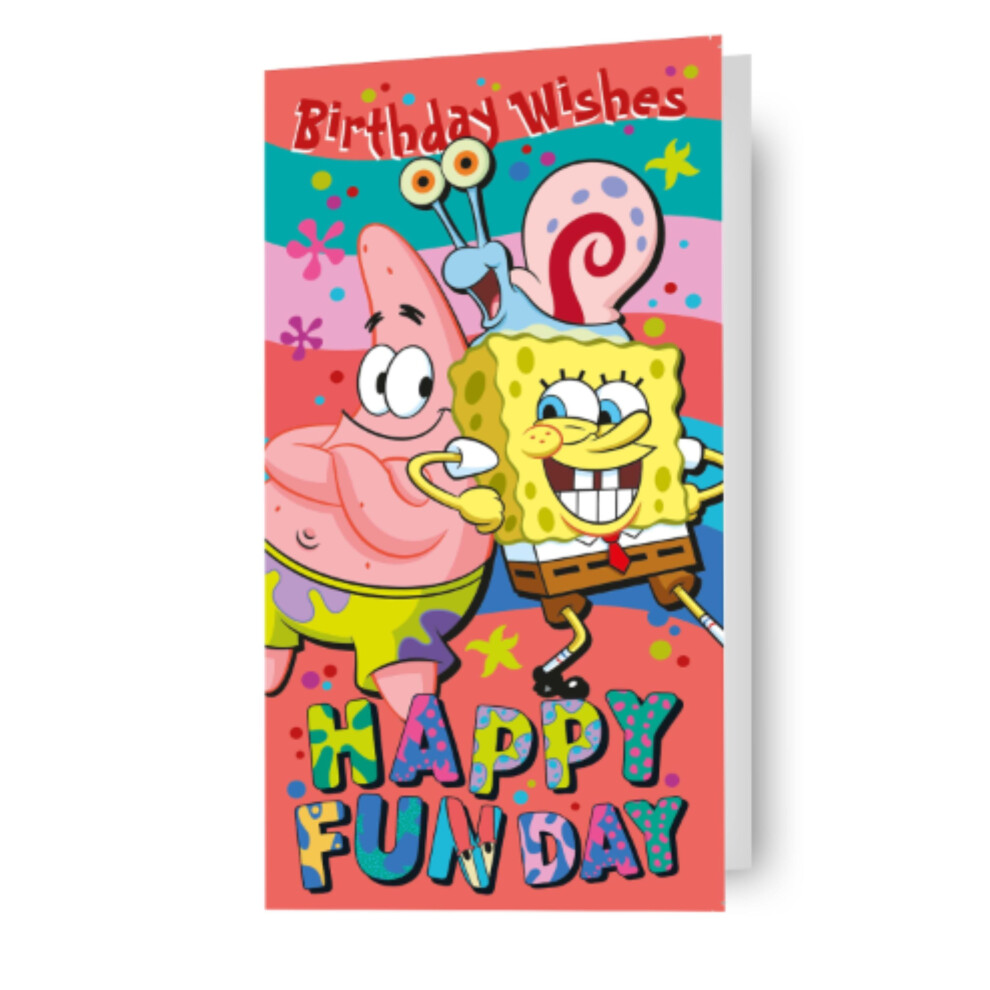 Spongebob Square Pants Kids Birthday Card