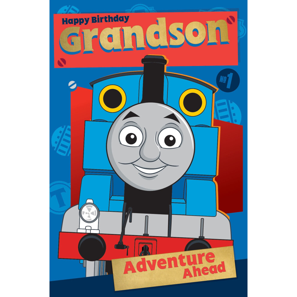 Thomas & Friends Thomas The Tank Engine Birthday Card For Grandson