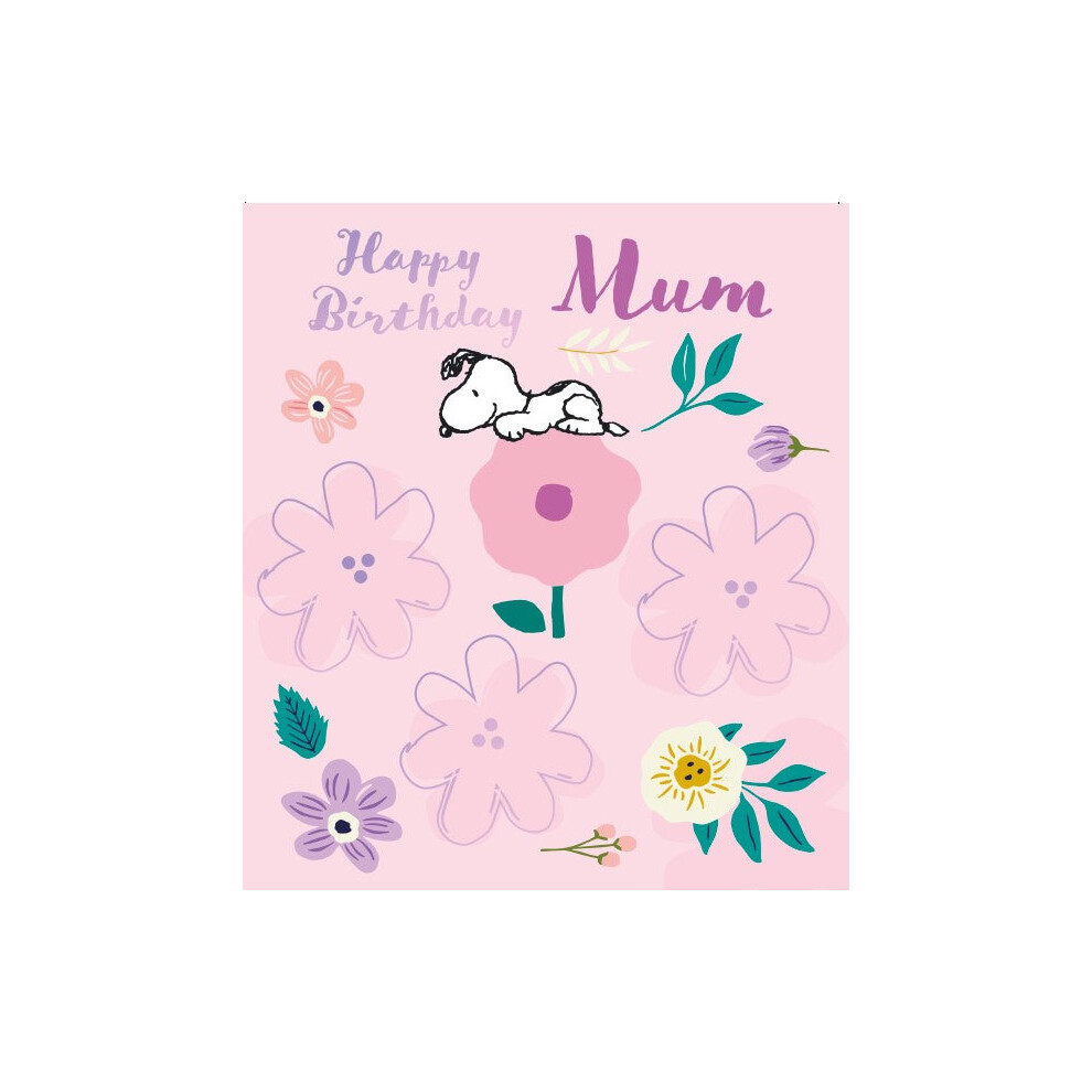 Peanuts Snoopy Mum Birthday Card