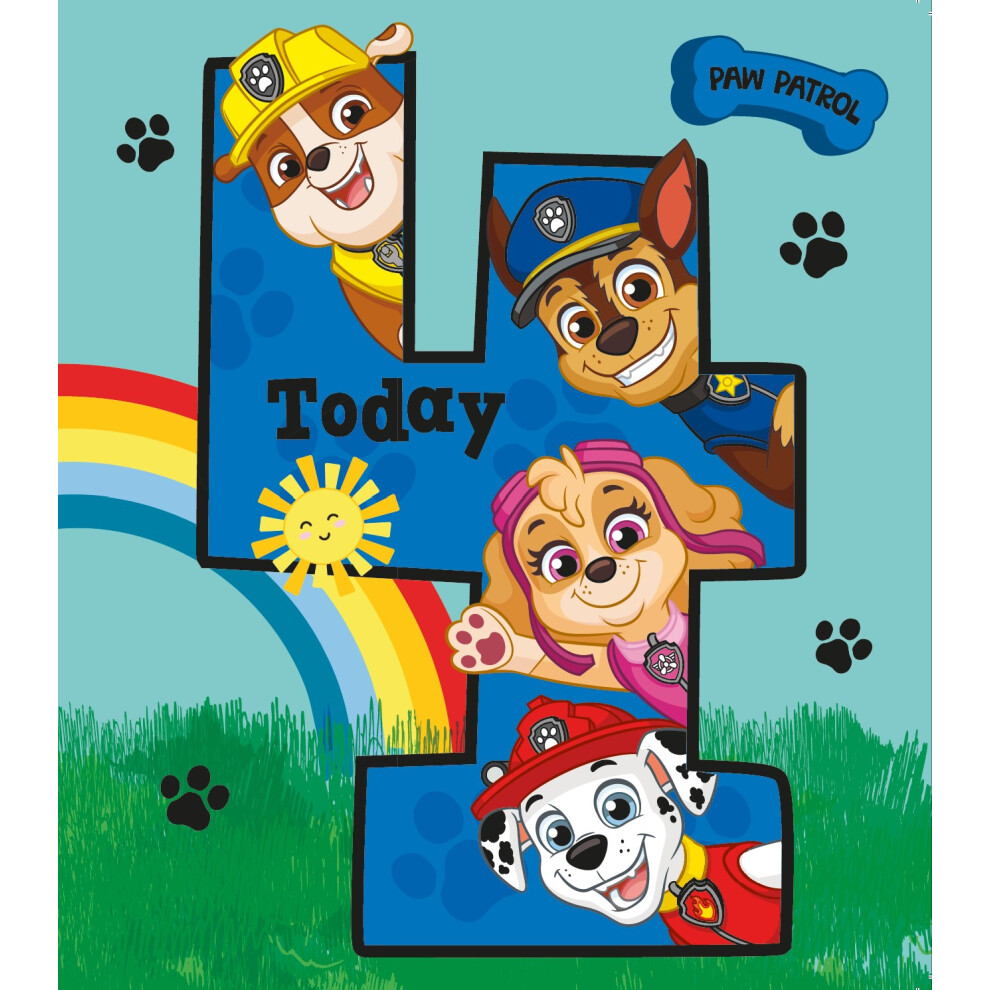 Paw Patrol Age 4 Birthday Card