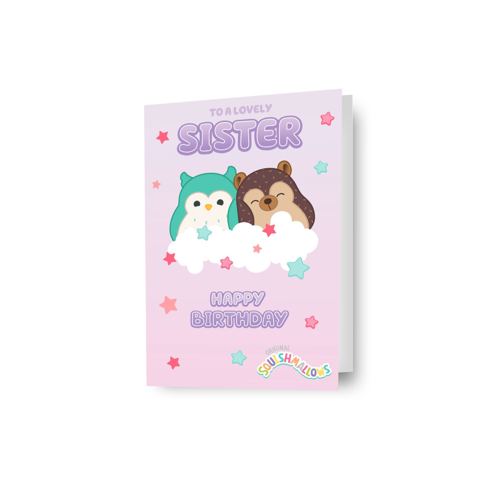 Squishmallows 'Sister' Birthday Card