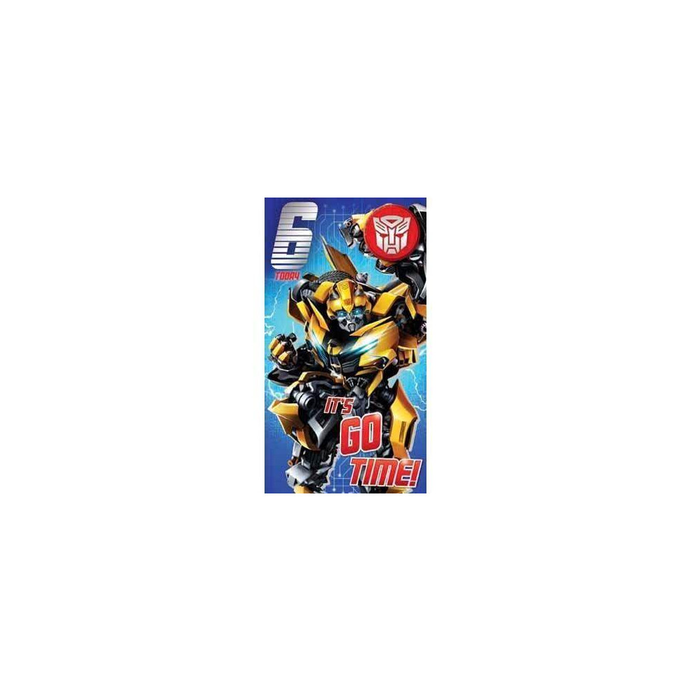 Transformers Age 6 Birthday Card