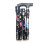 Lightweight Foldable Compact Walking Stick - Black Floral 2