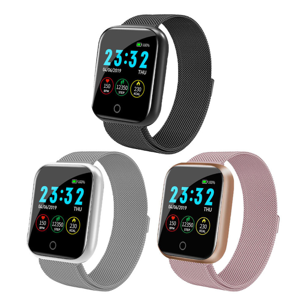 (black) I5 Smart Watch for Samsung iPhone Android Fitness Tracker for Fitbit