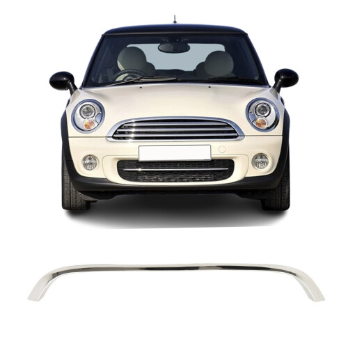 Mini Cooper / One 2011-2014 Front Bumper Upper Grille Chrome Trim Fits Aero Too 1