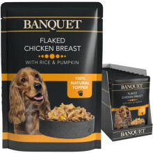 HiLife Banquet Dog Food Flaked Chicken Rice Pumpkin 15 x 100 g Pouches