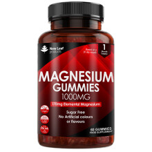 Magnesium Gummies - 60 Sugar Free Vegan Magnesium Gummies 1000mg