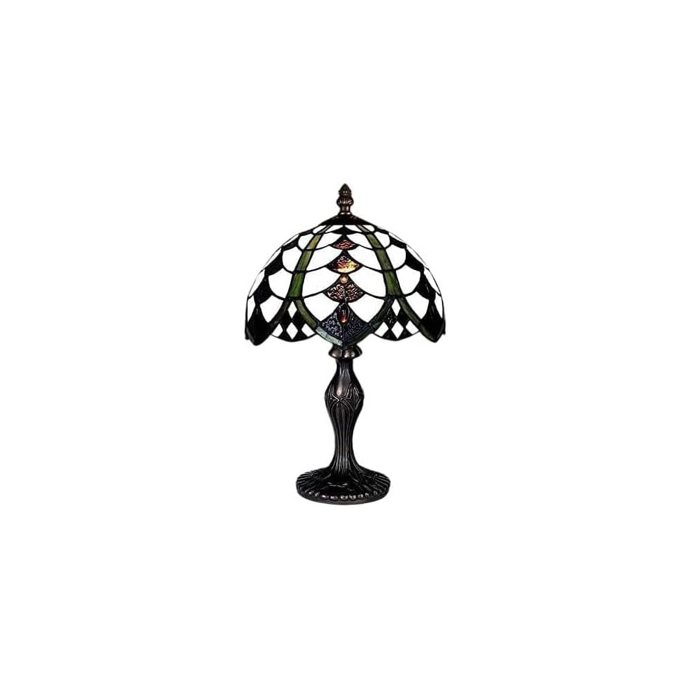 (Pacific Tiffany Style) BELOFAY Tiffany Lamps, Stained Glass Handmade Tiffany Vintage Bedside Table Lamps