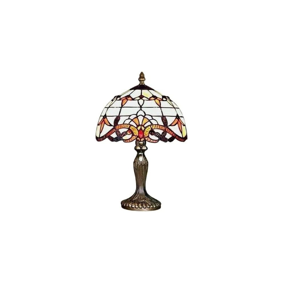 (Aura Tiffany Style) BELOFAY Tiffany Lamps, Stained Glass Handmade Tiffany Vintage Bedside Table Lamps