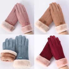 (Blue) Winter Touch Screen Gloves Women's Winter Gloves Warm Mittens