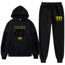 (S, black 1) New Juice World Hoodie Suit Sweatshirt + Jogging Pants Juice Wrld Juice Wrld Juice Wrld Trap Rap Rainbow Tomography Juice Wrld