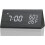 (Black) Digital Alarm Clock, With Wooden Electronic Led Time Display 1