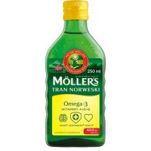 Moller?s ? | Omega 3 Cod Liver Oil | Omega-3 Dietary Supplements with EPA, DHA, Vitamin A, D and E | Superior Taste Award | Pure & Natural cod Liver
