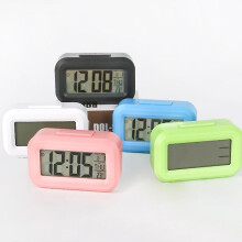 (Black) Led Digital Alarm Clock Electronic Digital Alarm Screen Desktop Clock For Home Office Backlight Snooze Data Calendar Desk Clocks