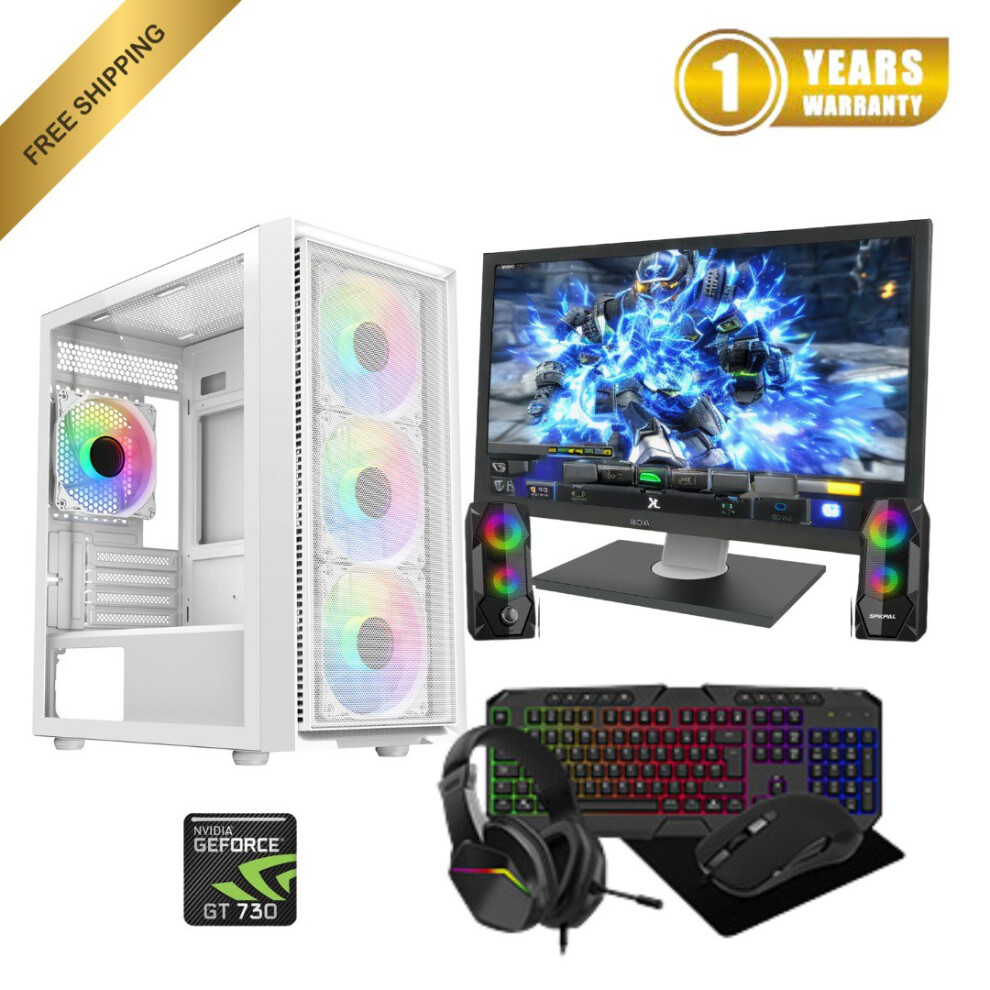 22'' PowerFul Gaming Bundle Core i5 16GB RAM 1TB& 128GB SSD 4GB GT730