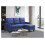 Corner Sofa Fabric Sectional Sofa with Ottoman L-shaped Blue Sofa Couch Reversible 3-Seater 1