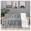 (Single Sherpa Blanket Throw) Silver Blankets Reversible Sherpa Throw Blanket UK 3