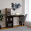 URBN Living (Rustic Brown-Black) 4 Tier Computer Desk Workstation Shelves Home Office Study Writing Table 1