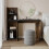 URBN Living (Rustic Brown-Black) 4 Tier Computer Desk Workstation Shelves Home Office Study Writing Table 4