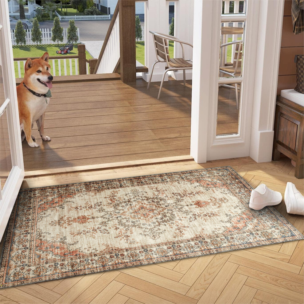 Oxford Homeware (80 X 150 Cm, Timeless) Luxury Nonslip Rugs Traditional Livingroom Bedroom Carpets & Doormats Multicoloured