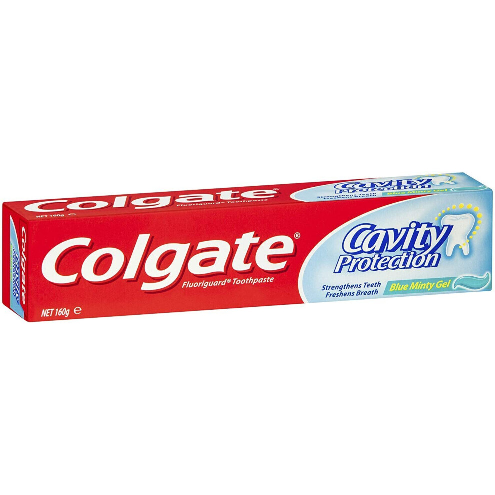 Colgate Cavity Protection Blue Minty Gel Fluoride Fresh Breath Toothpaste 160g