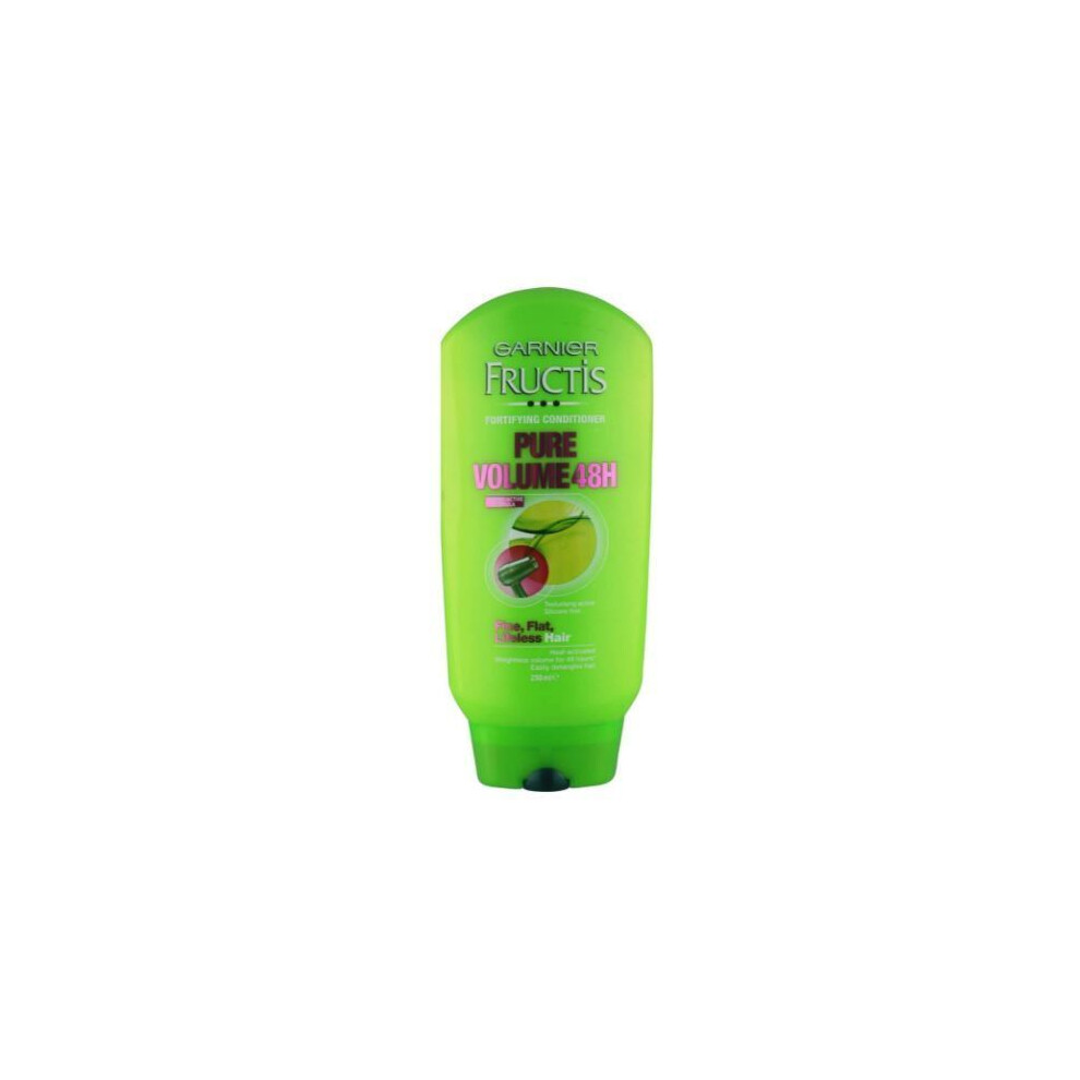 Garnier Fructis 250mL Fotifying Conditioner Pure Volume 48H for Fine, Flat, Lifeless Hair